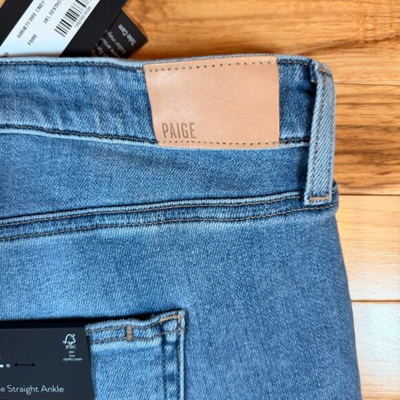 Paige Women's Size 24W Jeans Cindy Raw Hem Med Wash High Rise Classic MSRP $229 - Picture 9 of 11